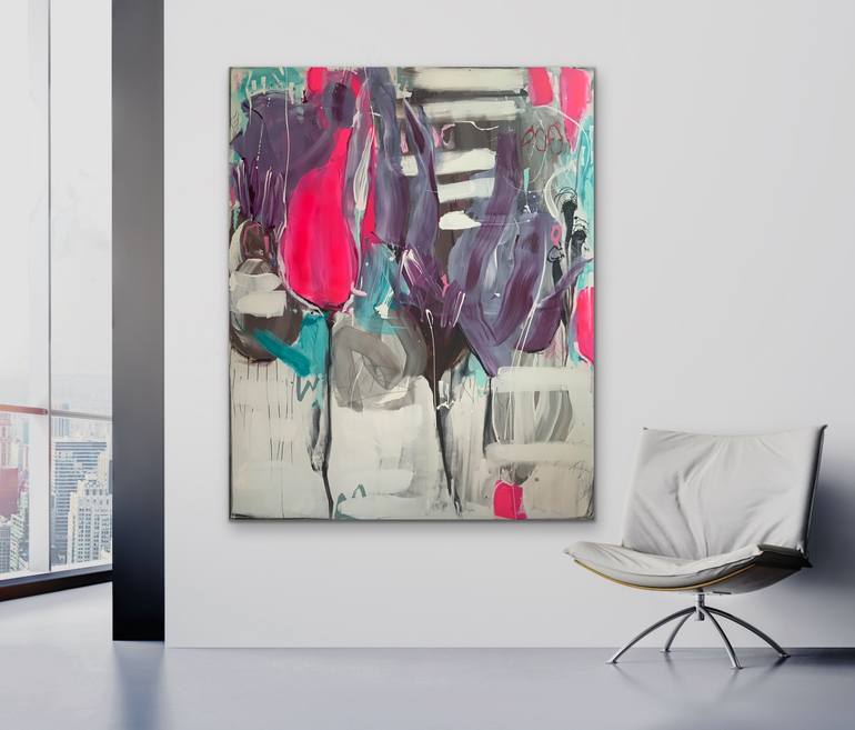 Original Abstract Expressionism Abstract Painting by Susanne Kirsch