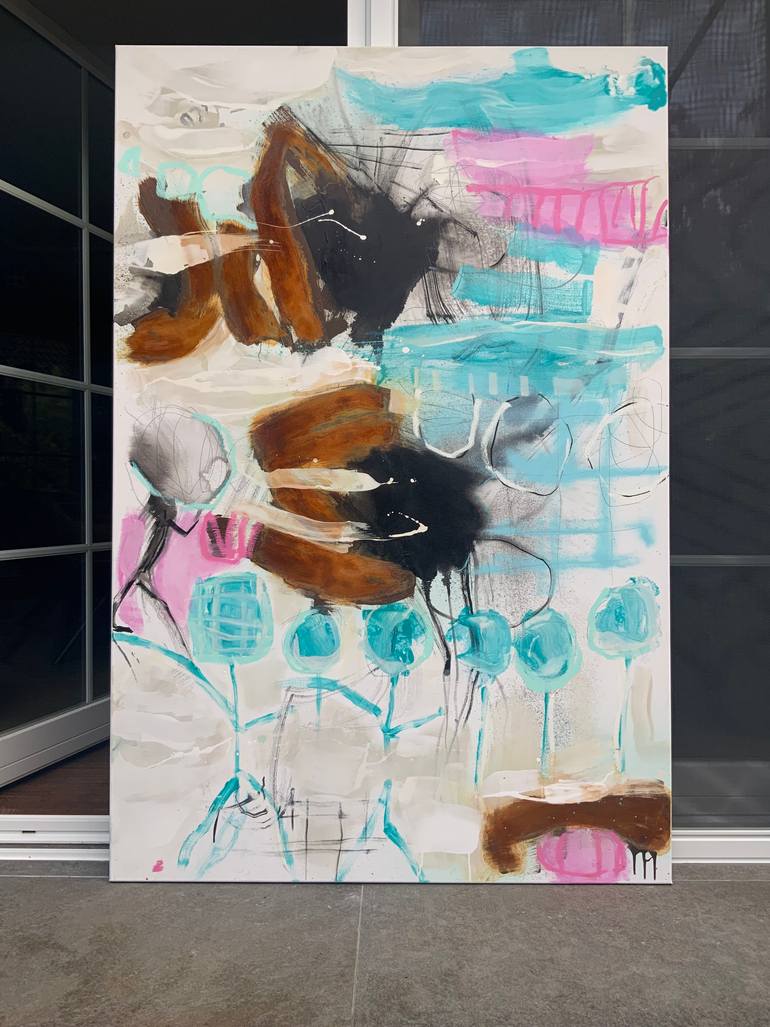 Original Abstract Expressionism Abstract Painting by Susanne Kirsch