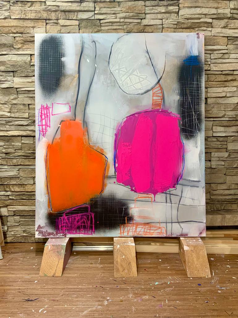 Original Abstract Expressionism Abstract Painting by Susanne Kirsch