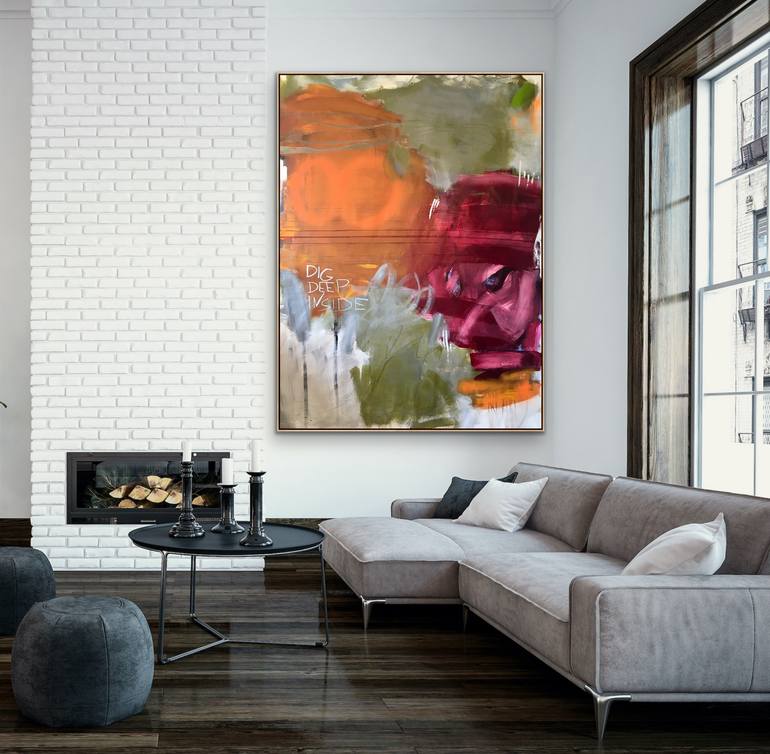 Original Abstract Expressionism Abstract Painting by Susanne Kirsch
