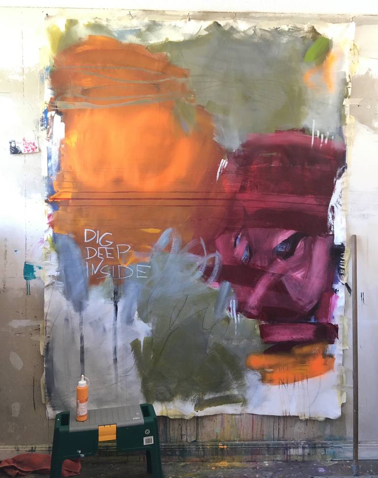 Original Abstract Expressionism Abstract Painting by Susanne Kirsch