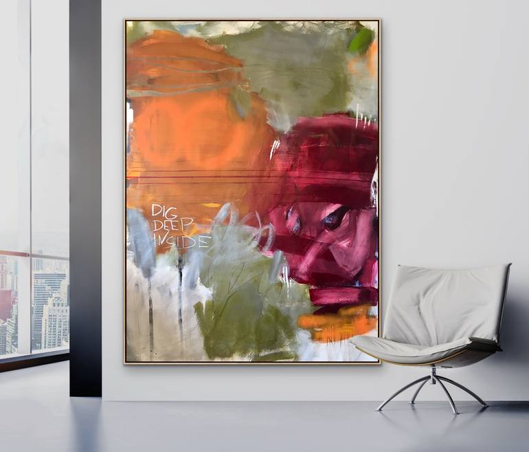 Original Abstract Expressionism Abstract Painting by Susanne Kirsch