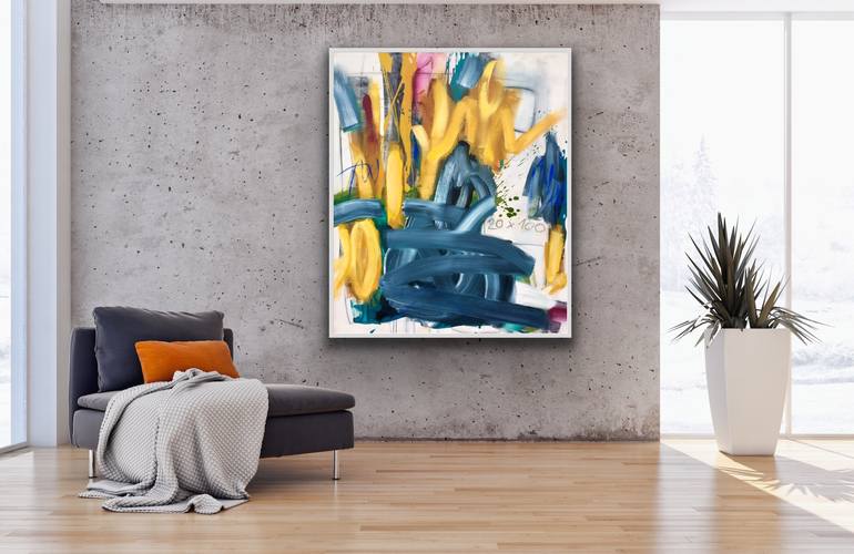 Original Abstract Expressionism Abstract Painting by Susanne Kirsch