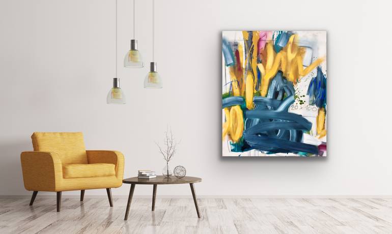 Original Abstract Expressionism Abstract Painting by Susanne Kirsch