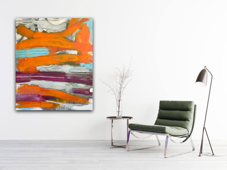 Original Abstract Expressionism Abstract Painting by Susanne Kirsch