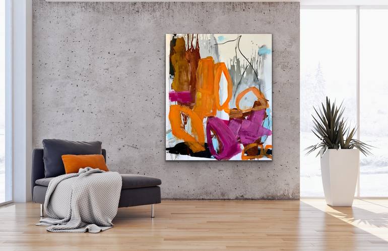 Original Abstract Expressionism Abstract Painting by Susanne Kirsch