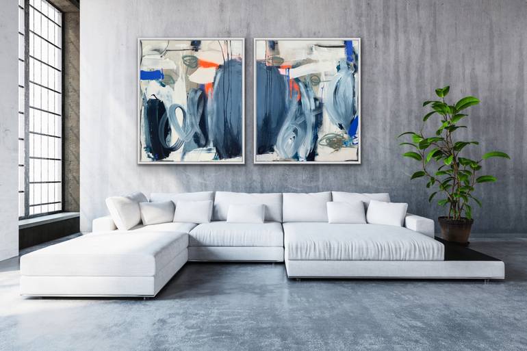 Original Abstract Expressionism Abstract Painting by Susanne Kirsch