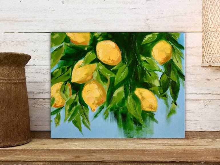 Original Abstract Expressionism Still Life Painting by April Moffatt