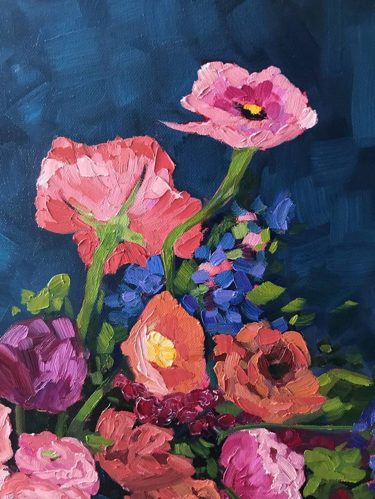 Original Floral Painting by April Moffatt