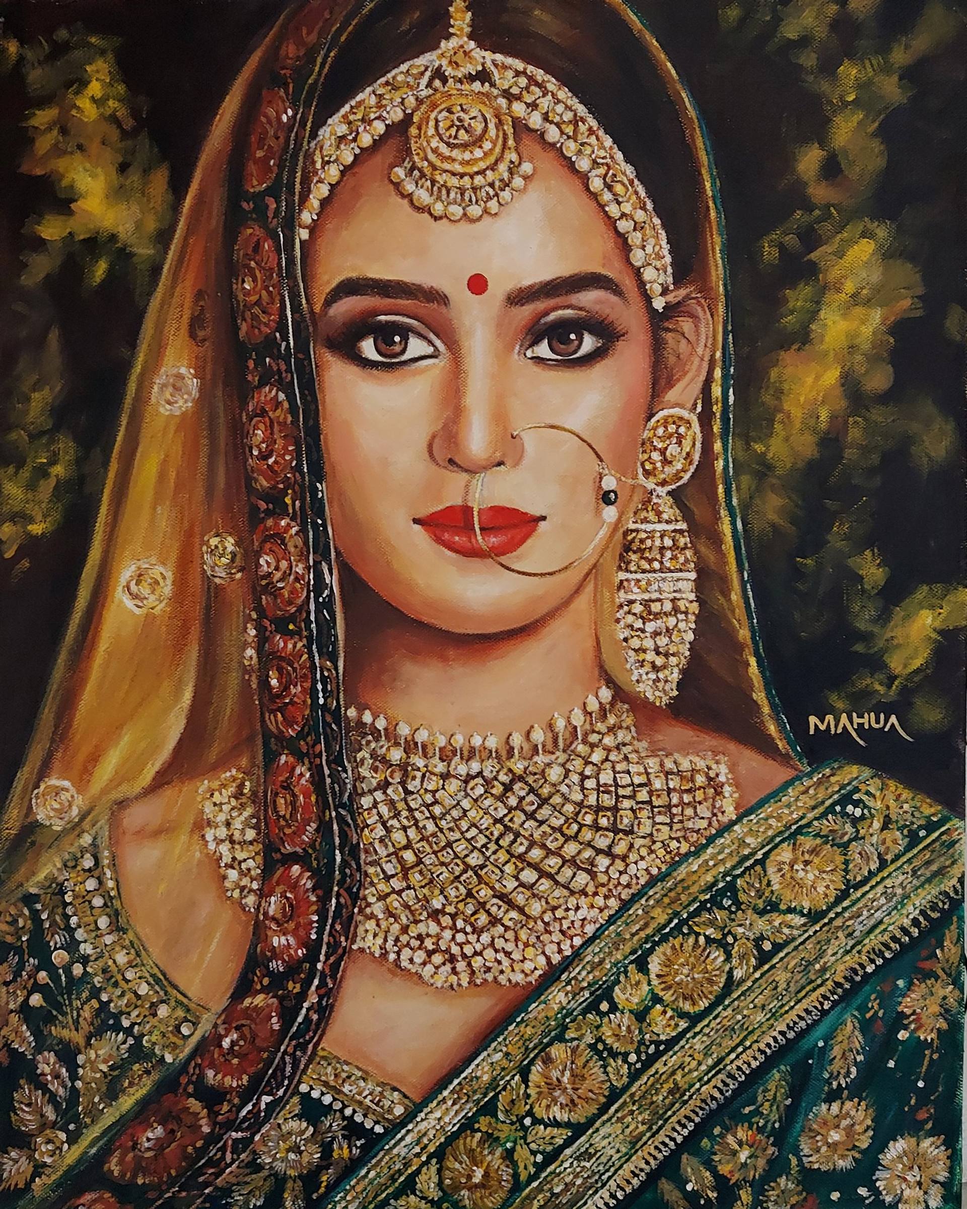 Indian Lady in Bridal Jewellery
