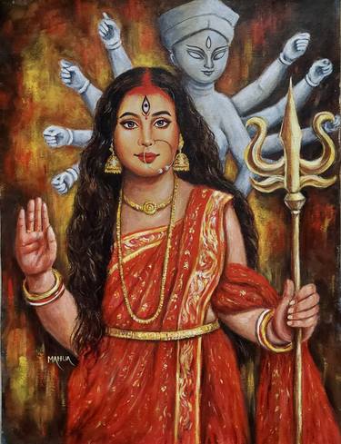 Durga with her Trident - 5 thumb
