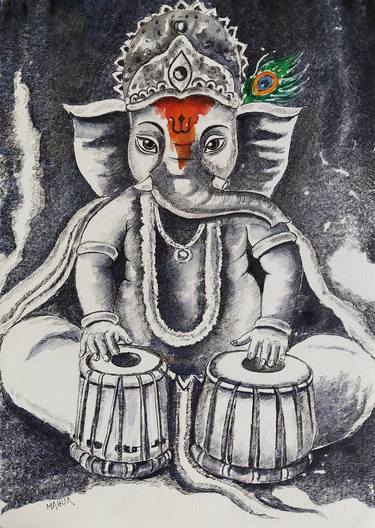 Monochrome Ganesha 5 thumb