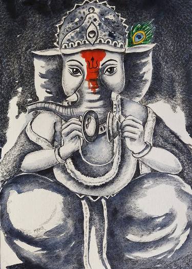 Monochrome Ganesha 7 thumb