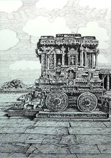 Print of Architecture Drawings by Mahua Pal
