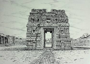 Achyutaraya Temple Gate - Hampi thumb