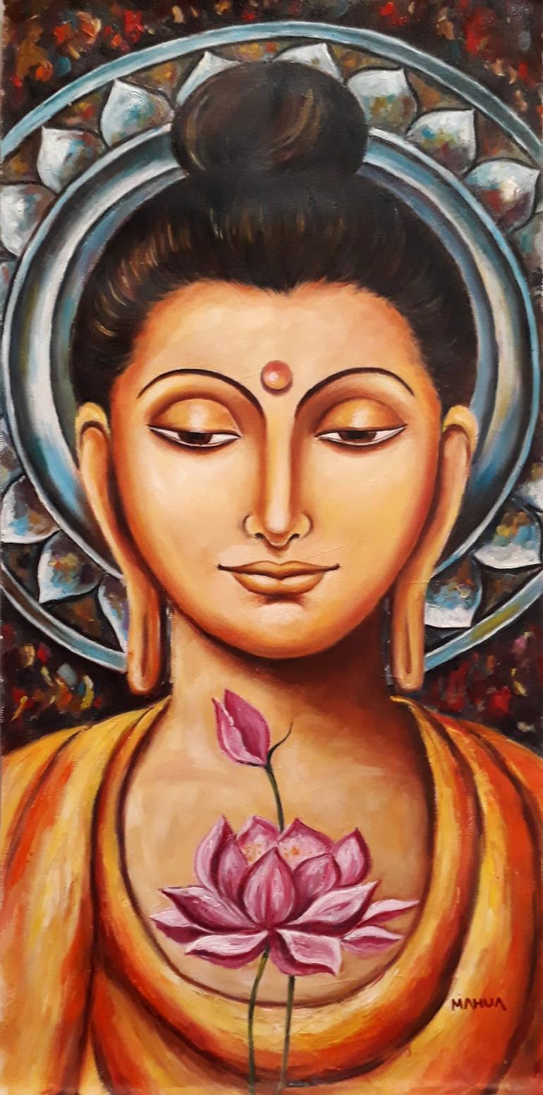 Buddha Painting by Mahua Pal | Saatchi Art