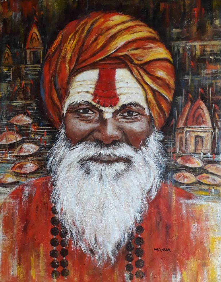 Print of Figurative People Paintings by Mahua Pal