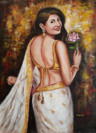Portrait of Indian Lady in Saree - 7 thumb