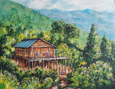 Original Fine Art Landscape Paintings by Mahua Pal