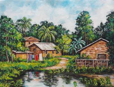 Original Fine Art Landscape Paintings by Mahua Pal