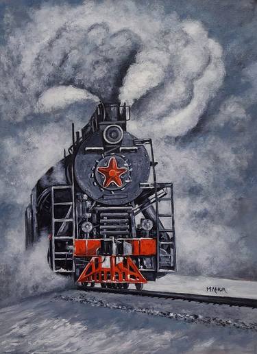 Original Train Paintings by Mahua Pal