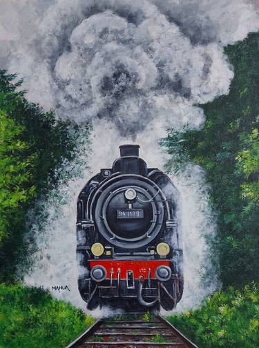 Print of Train Paintings by Mahua Pal