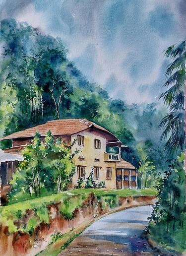 Original Fine Art Landscape Paintings by Mahua Pal