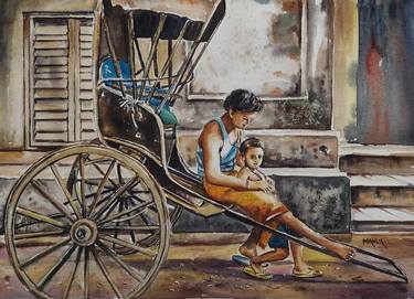 Print of Family Paintings by Mahua Pal