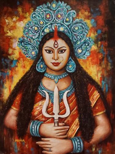 Durga with her Trident - 4 thumb