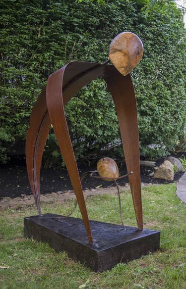 Original Abstract People Sculpture by jesse sinisi