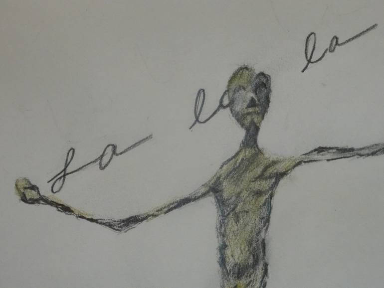 Original Conceptual Body Drawing by Donna Goldman