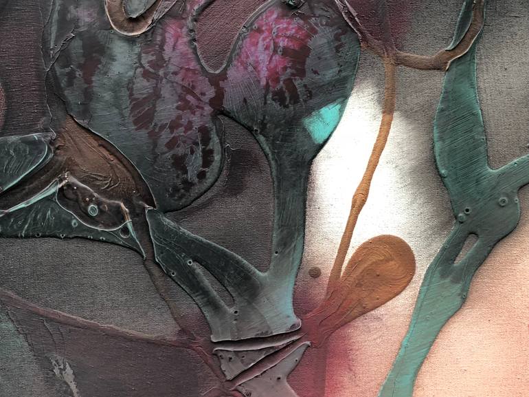 Original Abstract Expressionism Abstract Painting by Rebecca Chewning