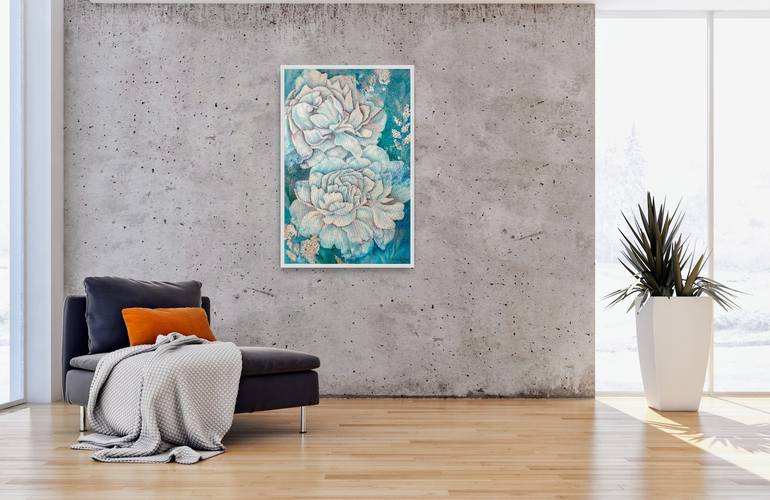 Original Abstract Expressionism Nature Painting by Smita Sonthalia