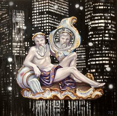 Original Contemporary Classical mythology Paintings by Jan Lee Johnson