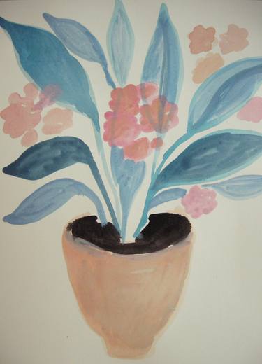 Original Illustration Floral Paintings by Iria Fernandez