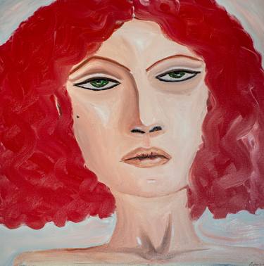 Original Expressionism Women Painting by Caterina Casale