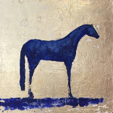 Bright Blue Horse thumb