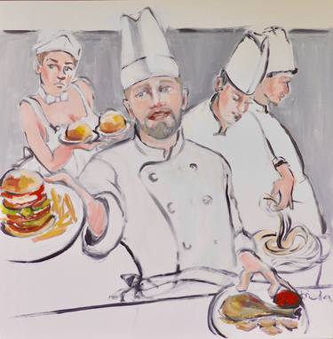 Print of Food & Drink Paintings by Freda Alschuler