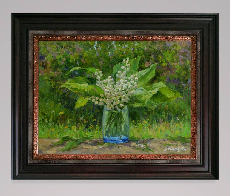 Original Figurative Floral Painting by Vachagan Manukyan