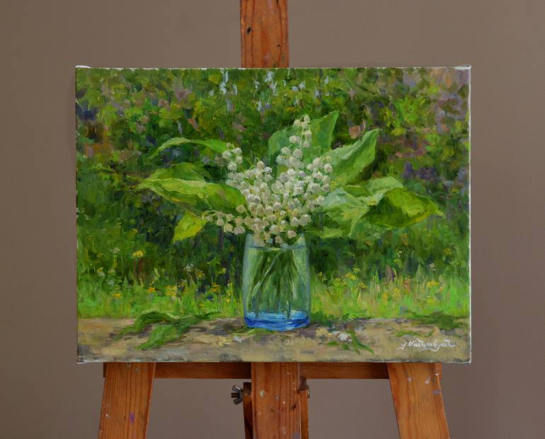 Original Figurative Floral Painting by Vachagan Manukyan