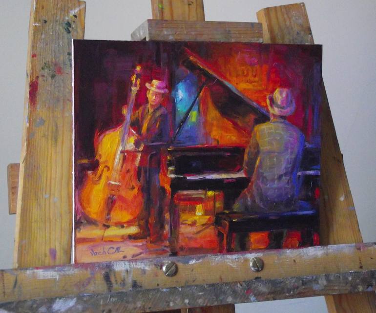 Original Figurative Music Painting by Vachagan Manukyan