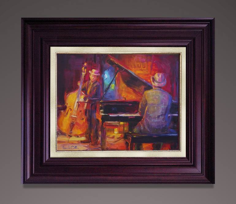 Original Figurative Music Painting by Vachagan Manukyan