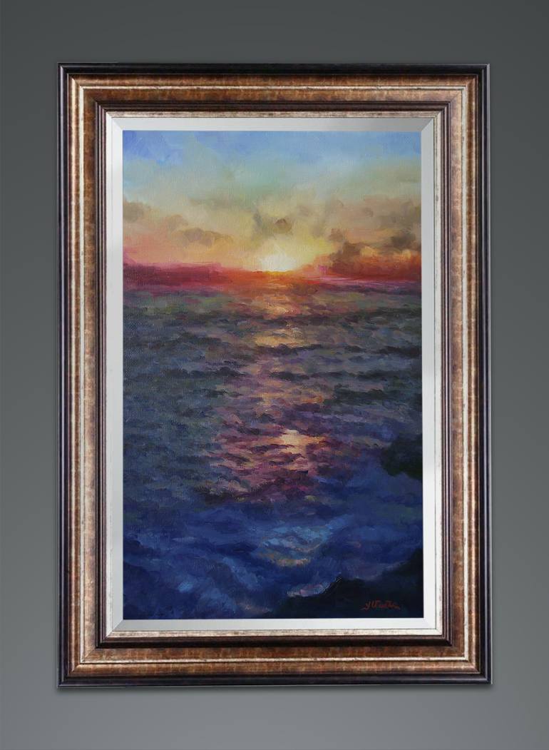 Original Figurative Seascape Painting by Vachagan Manukyan