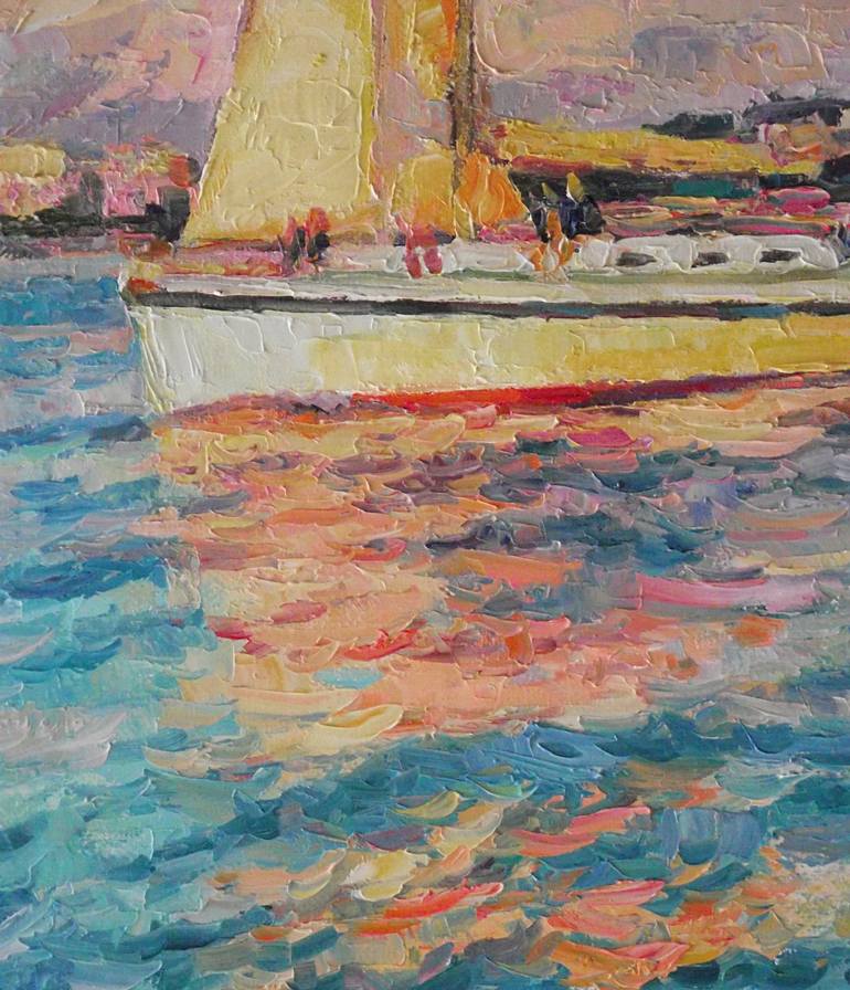 Original Expressionism Seascape Painting by Vachagan Manukyan