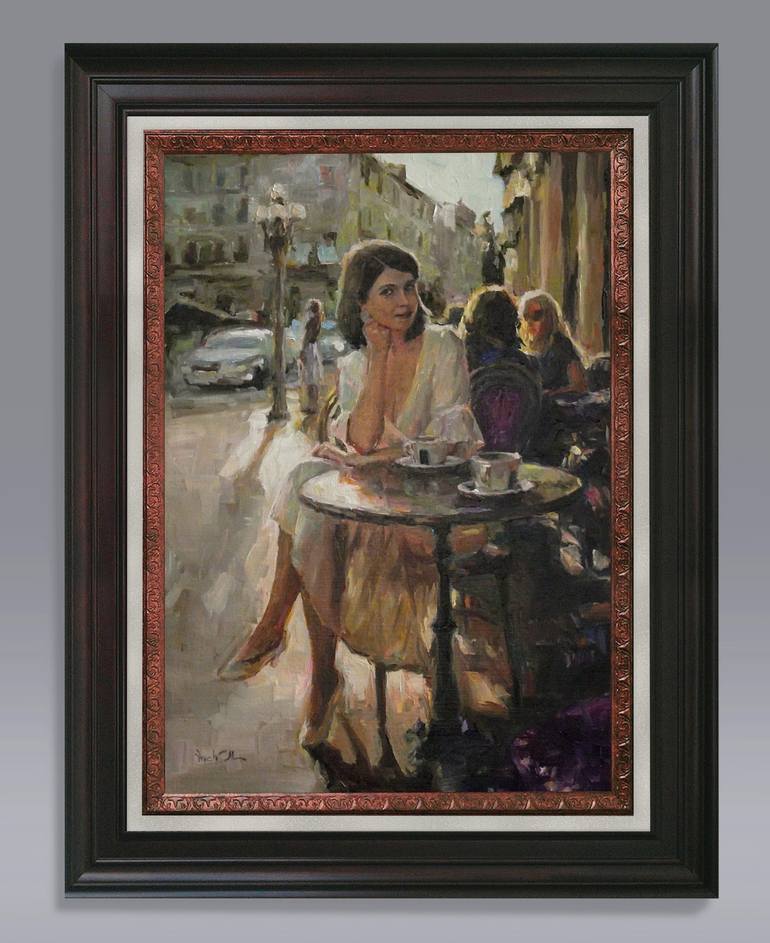 Original Figurative Women Painting by Vachagan Manukyan