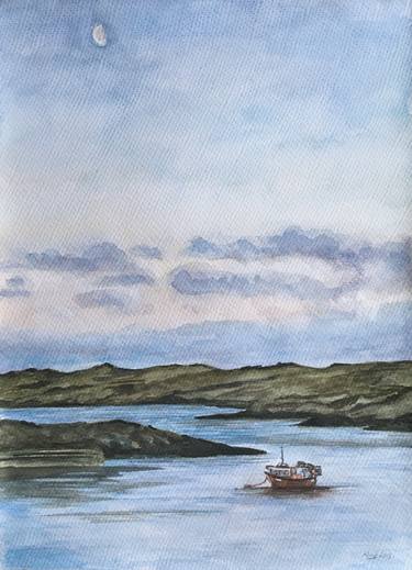 Print of Fine Art Boat Paintings by Anne Park