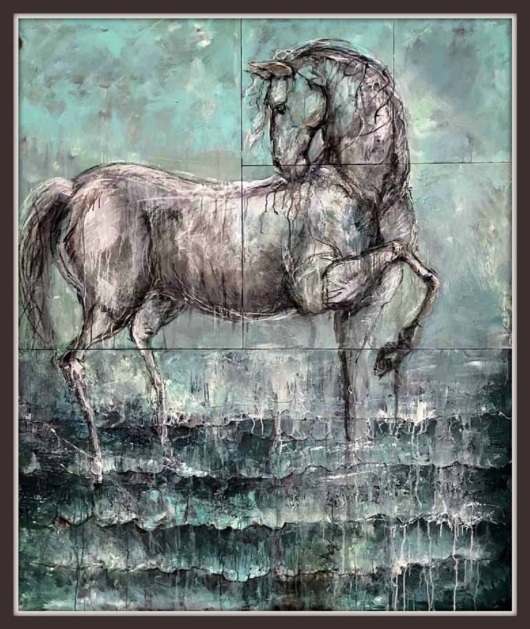 Original Abstract Animal Painting by Stepanova Liliya