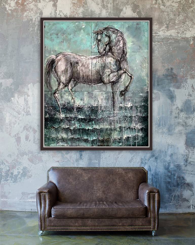 Original Abstract Animal Painting by Stepanova Liliya