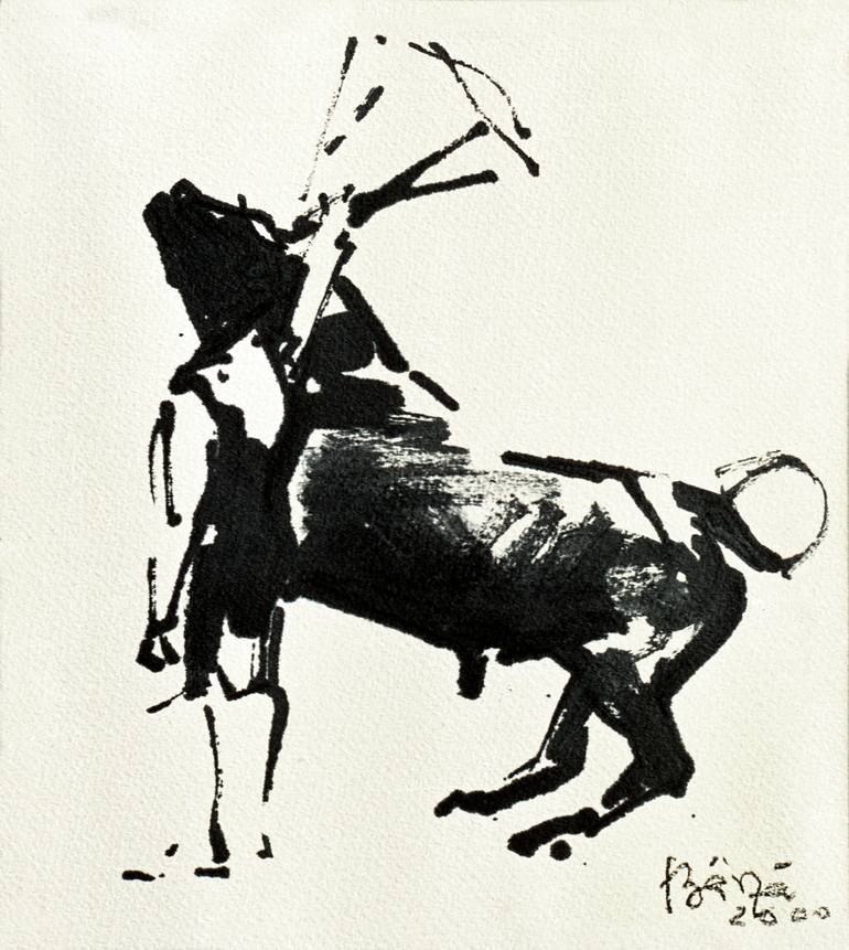 Corrida no. 18 Drawing by Florin Barza | Saatchi Art