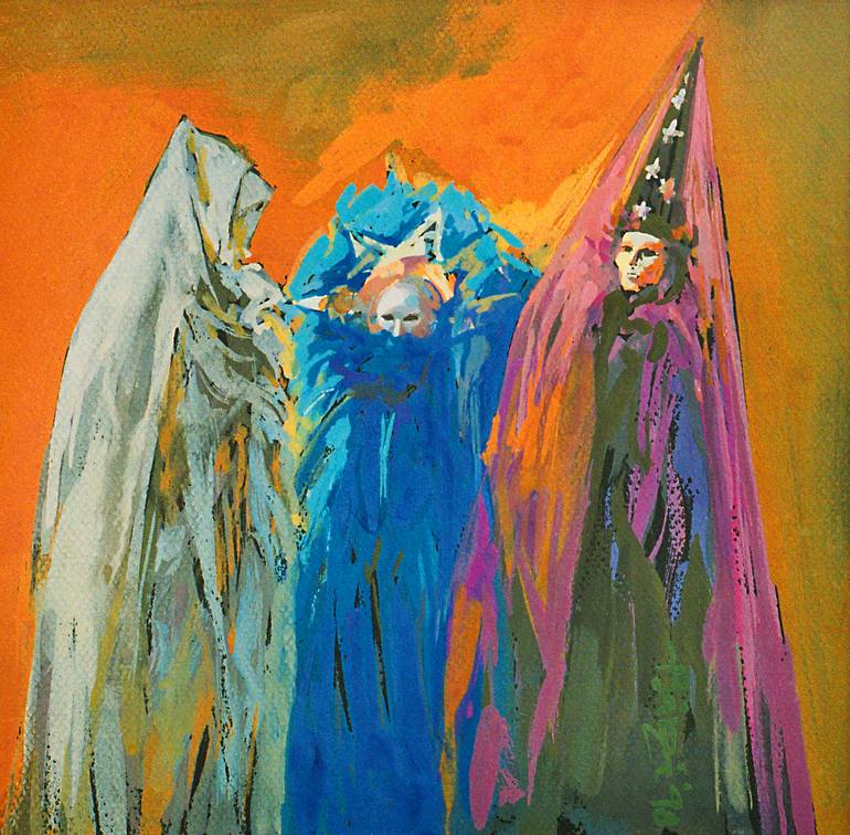 Venice Carnival no. 18 - “Paranormals” Painting by Florin Barza ...